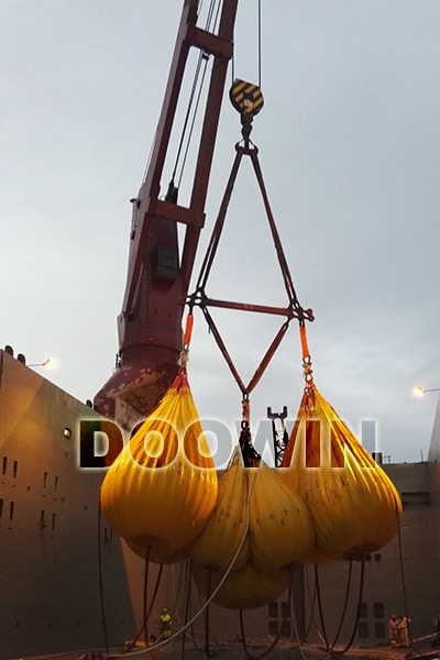 crane load testing water bags