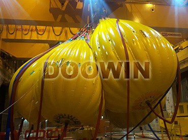 low headroom crane test water bags 1 low headroom crane load test